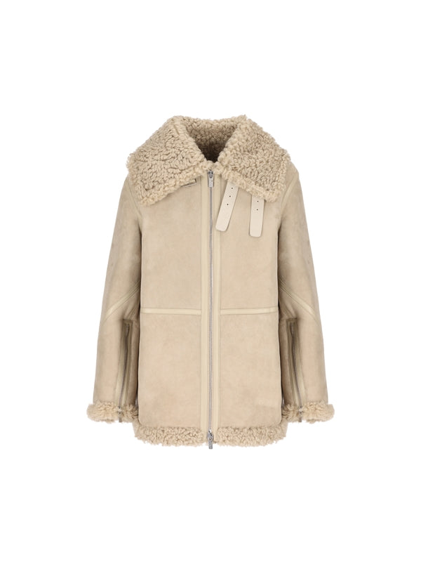 Oversized Mustang Shearling Jacket - Jente