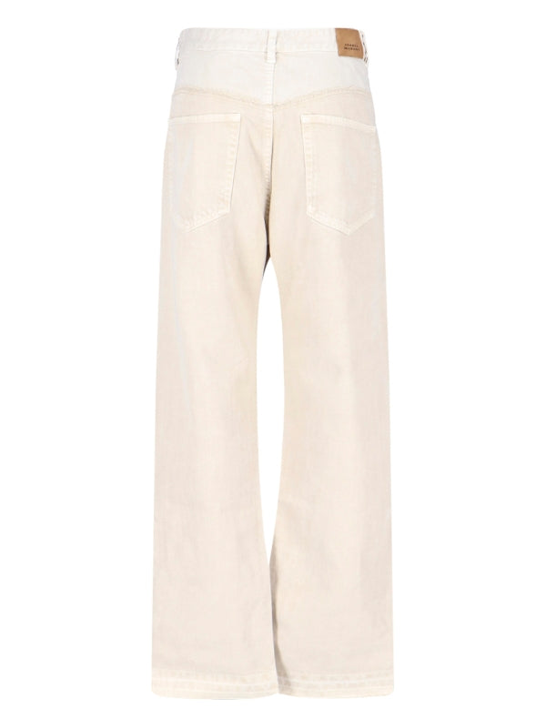 Noemie Low-Cut Detail Denim Pants