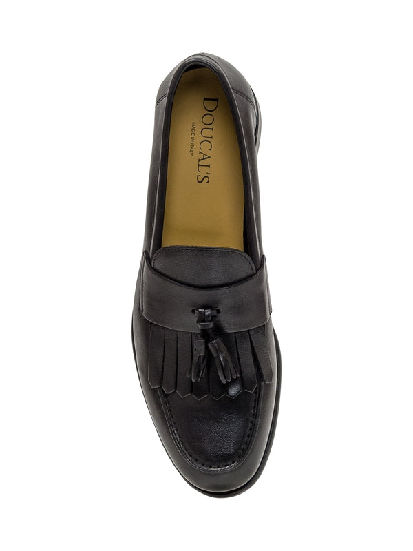 Tassel Decoration Leather Loafers