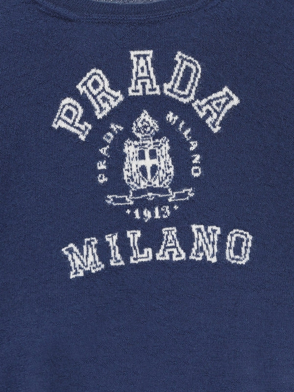 Jacquard Logo Cashmere Knit