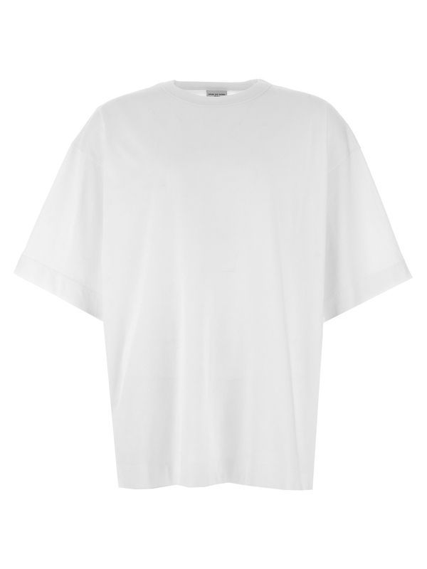 White Oversized Cotton Short Sleeve
  T-Shirt