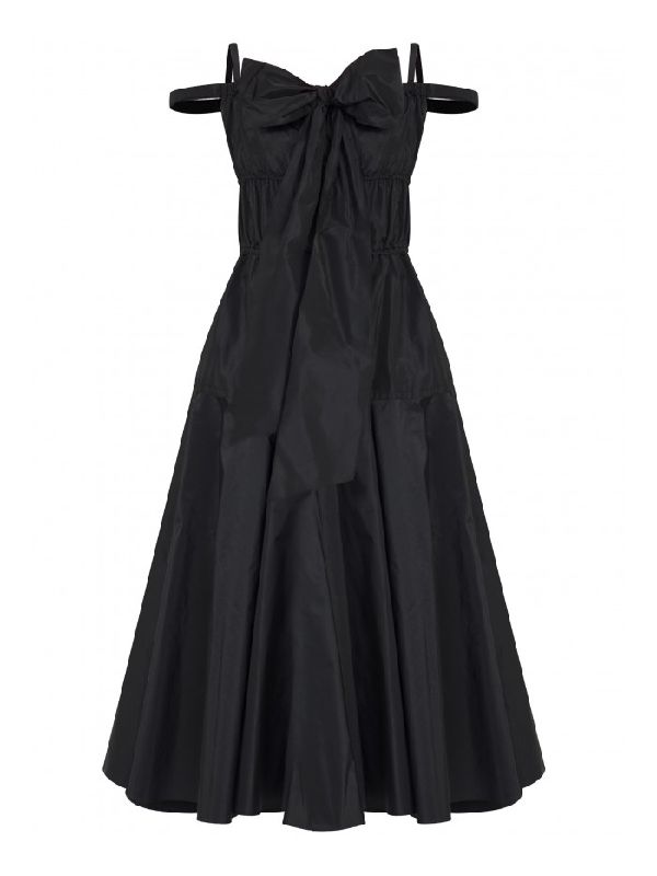 Cocktail Maxi Bow-embellished Dress