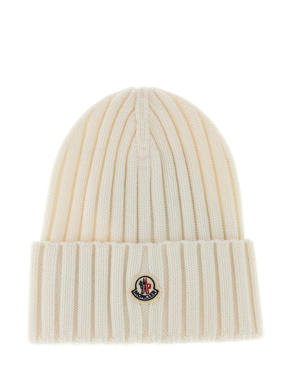 Moncler White Beanies