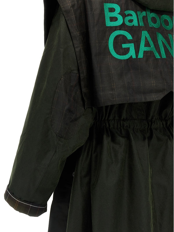 Ganni Hooded
  Wax Parka Jacket