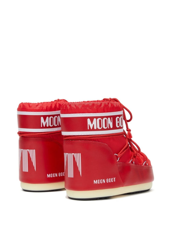 Moonboots Red Lace-Up Boots