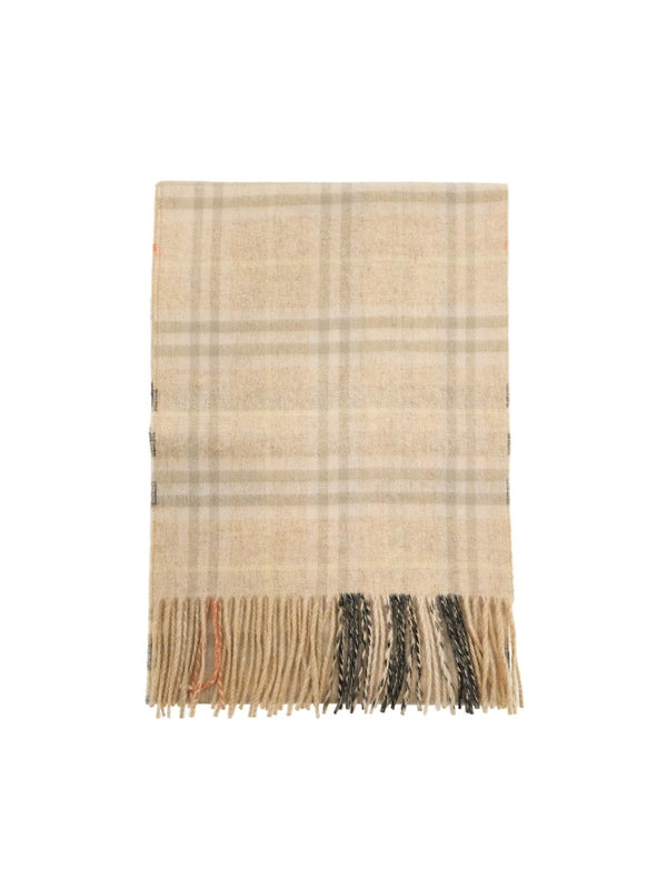 BURBERRY - Check Reversible Cashmere
  Muffler - Jente