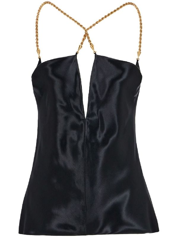 Chain Strap
  Satin Top
