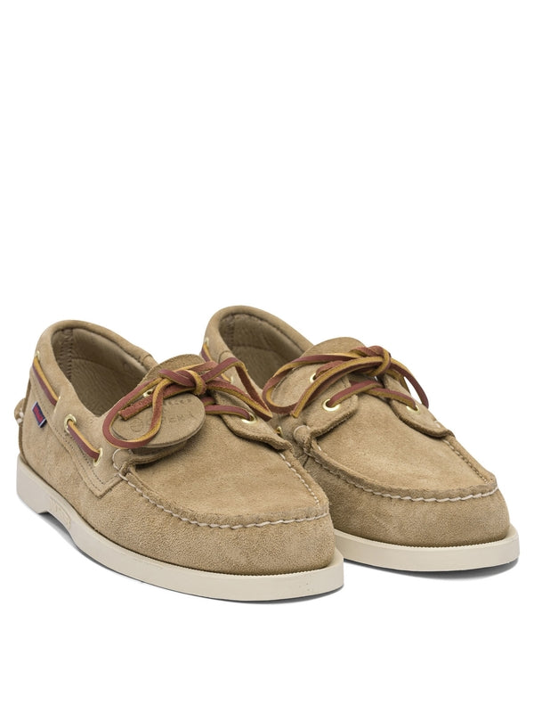 Sebago Beige Boat Shoes