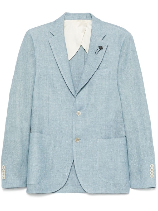 Boutonnière Pin Linen Wool
  Single Jacket
