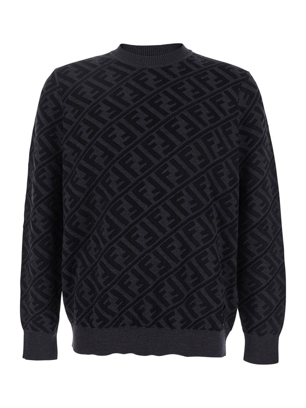 Fendi Grey Knitted