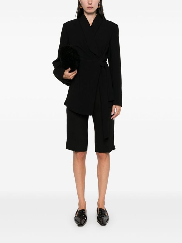 Asymmetrical Strap Tailored
  Jacket