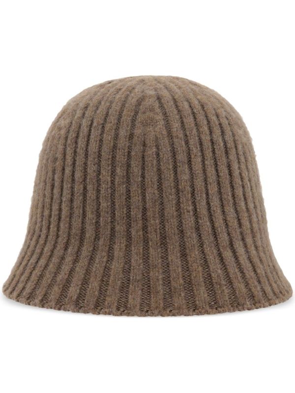 Cashmere Blend Rib Bucket Hat