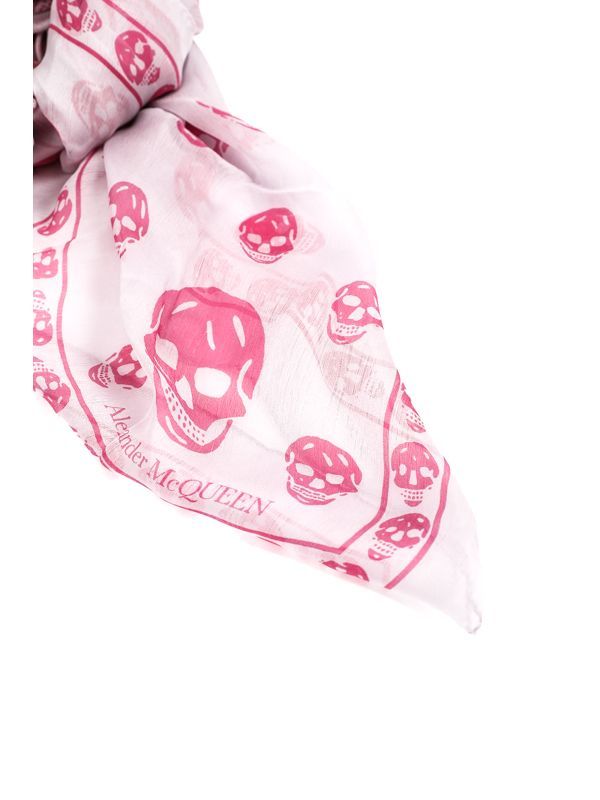 Skull Printed Silk Scarf