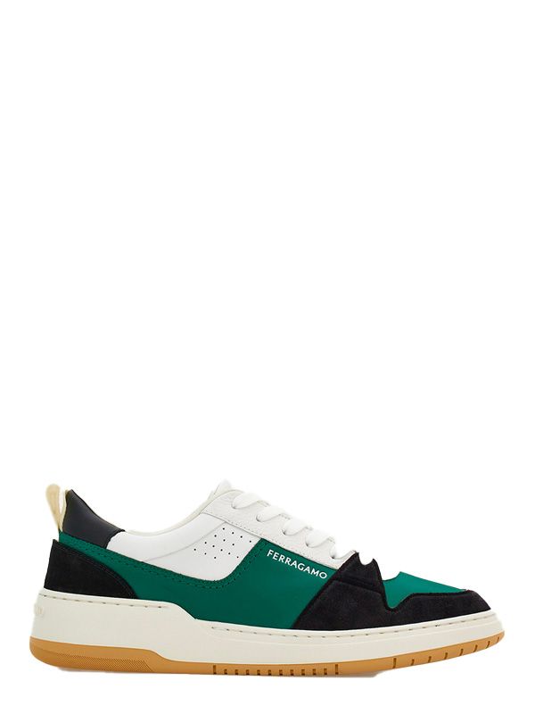 Suede Panel Skate Sneakers