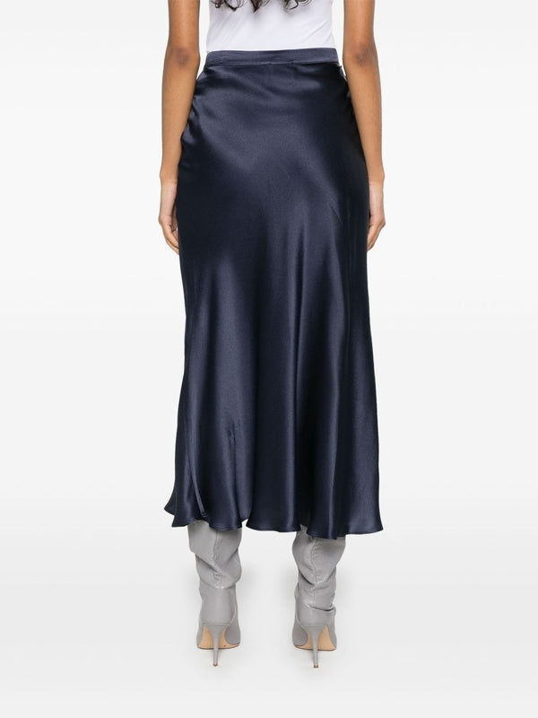 Ambra Silk Blend Long Skirt