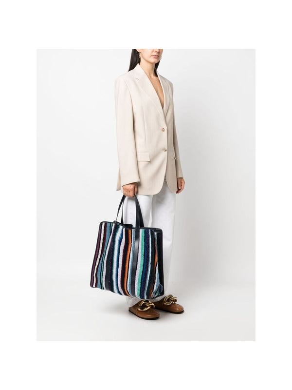 Stripe Cotton Tote Bag