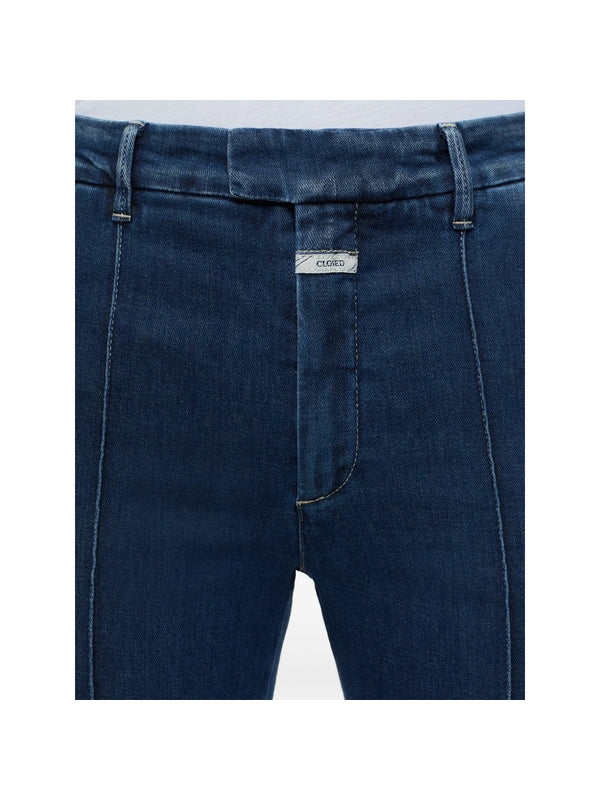 Denair Logo Patch Flare Denim
  Pants