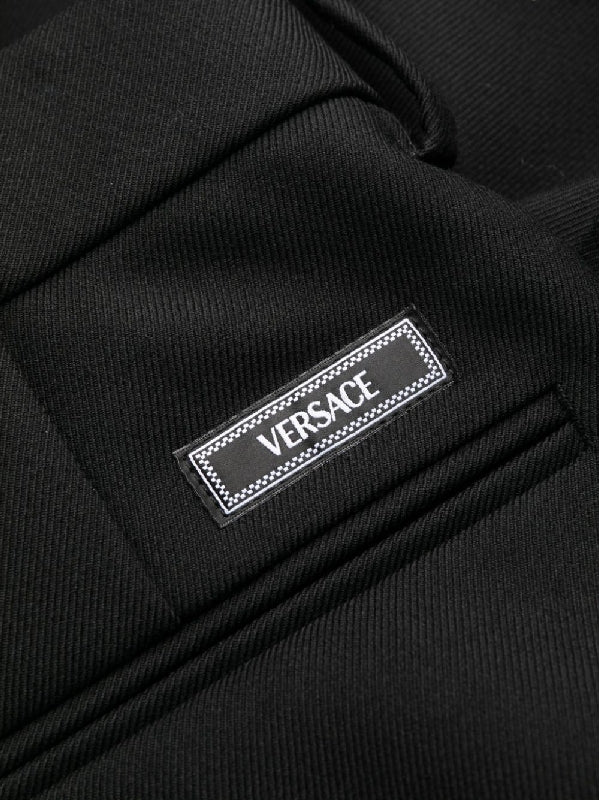 Back Logo Patch Wool Pants