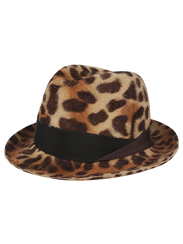 Leopard
  Pattern Fedora Hat