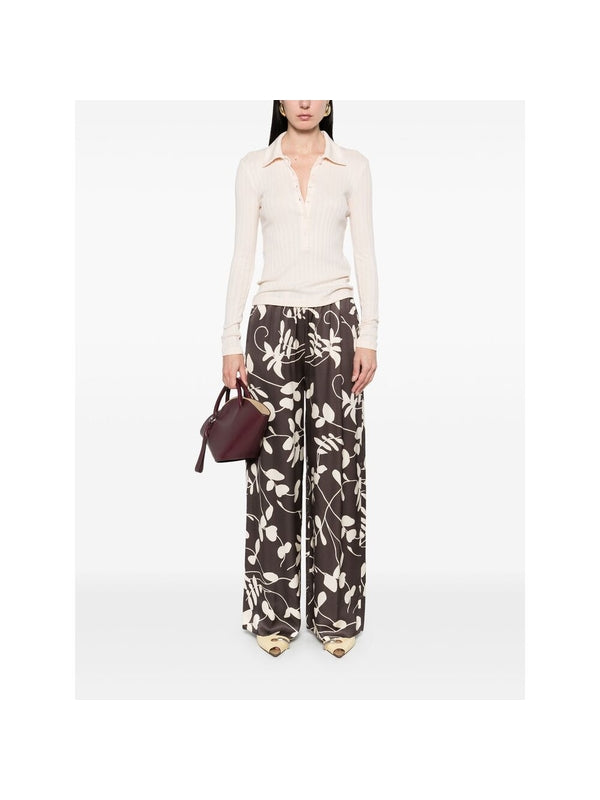 Ribbed Modal Cotton Polo Shirt