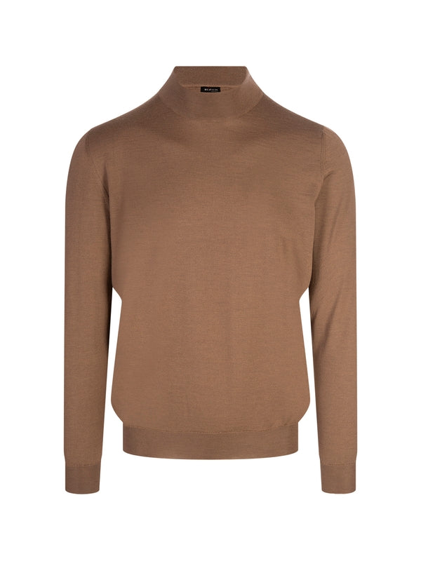 High Neck Silk Cashmere Sweater