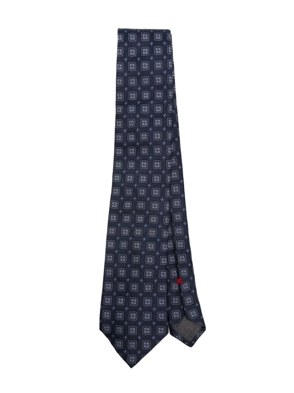 All-Over Pattern Silk Tie