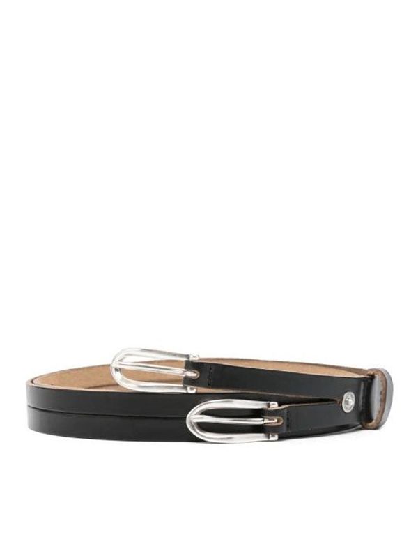 Twin Tongue Leather Belt
