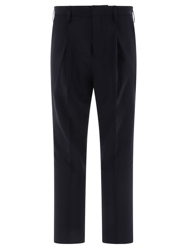 Slim-Fit Pleats Tailored Pants