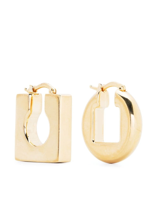 Circle Square Detail Earrings