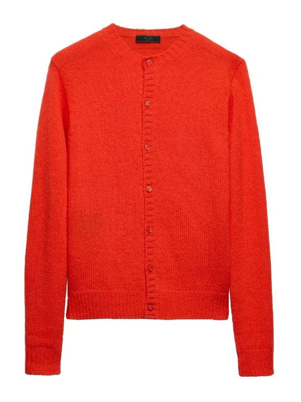 Back Triangle Patch Cashmere Cardigan