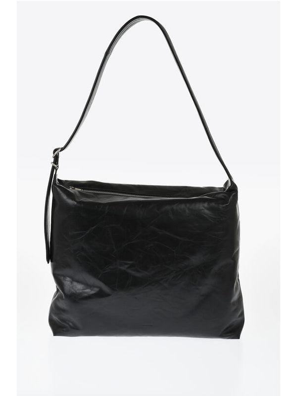 Black Leather Crossbody Bag