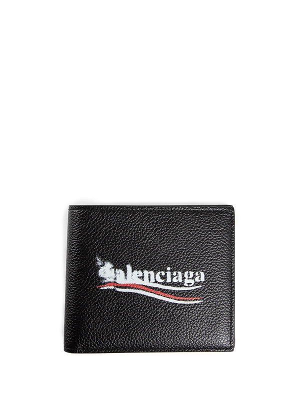 Stencil Logo Leather Bifold Wallet