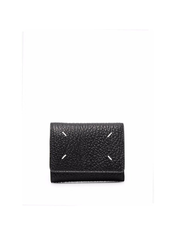 Stitch Detail Leather Bi Fold
  Wallet