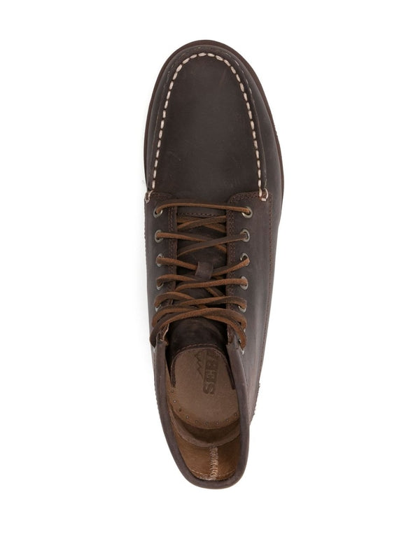 Sebago Brown Lace-Up Boots