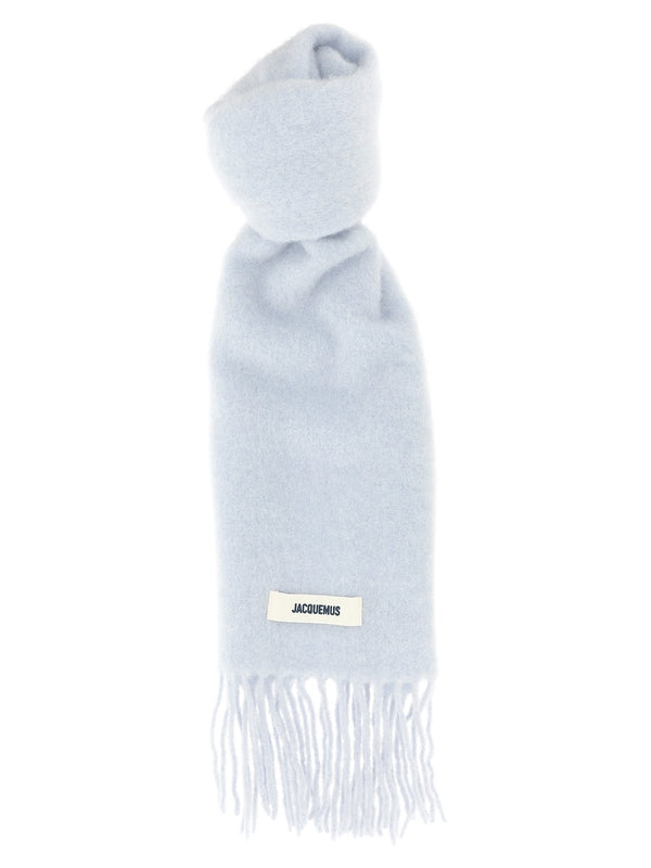 Jacquemus Blue Wool Mufflers