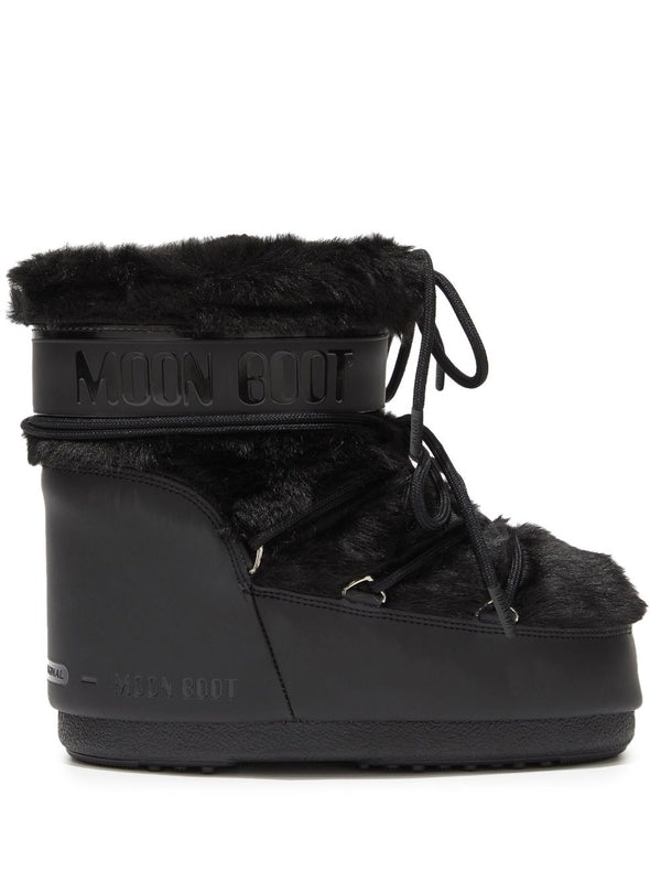 Moon Boot Black Lace-Up Boots