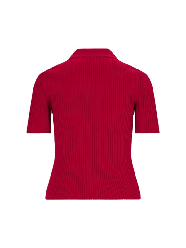 Logo Rib Short Sleeve Polo Shirt