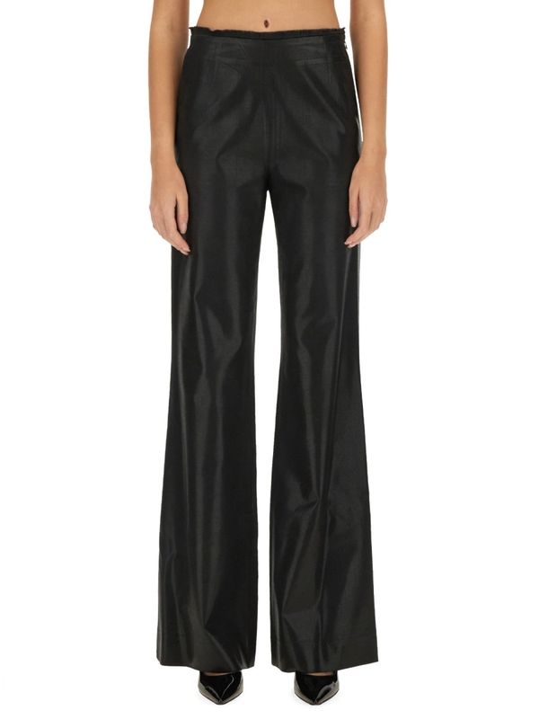 Side Zipper Flare Pants