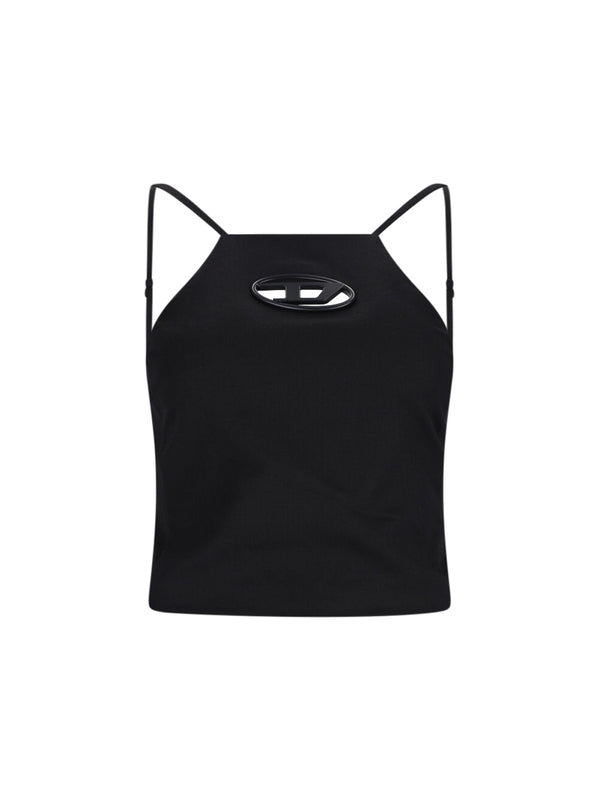 Wilit Cutout Logo Wool Blend Tank Top