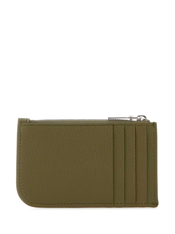 Alexander Mcqueen Khaki Card Holders