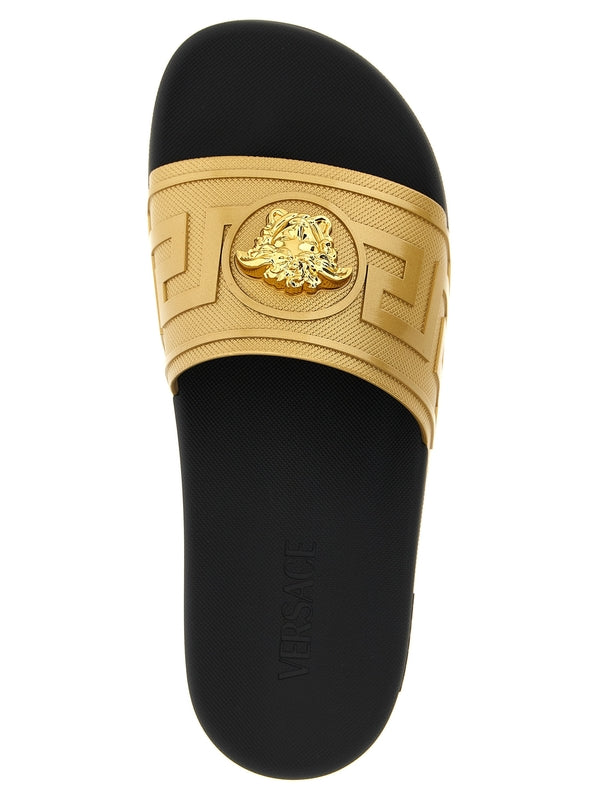 Versace Gold Slides