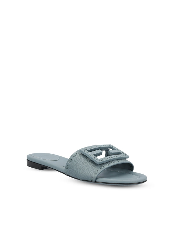 Fendi Blue Slides