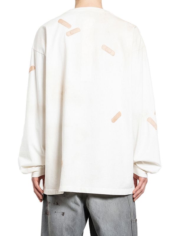 Bandage Cotton Long-Sleeve Top