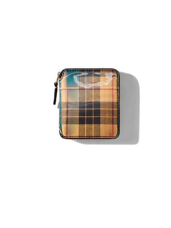 Tartan Check Leather Wallet