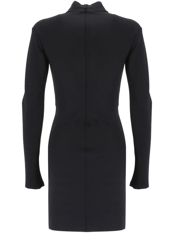 Mugler Black Mini Dress
