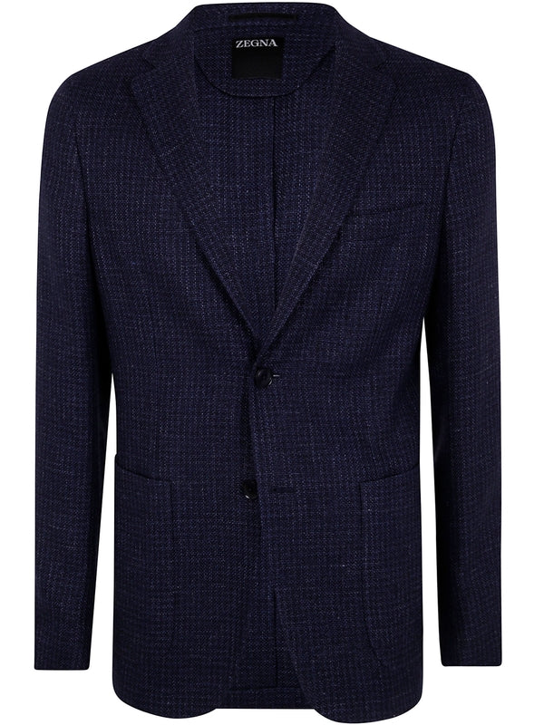 Zegna Navy Tailored Jacket