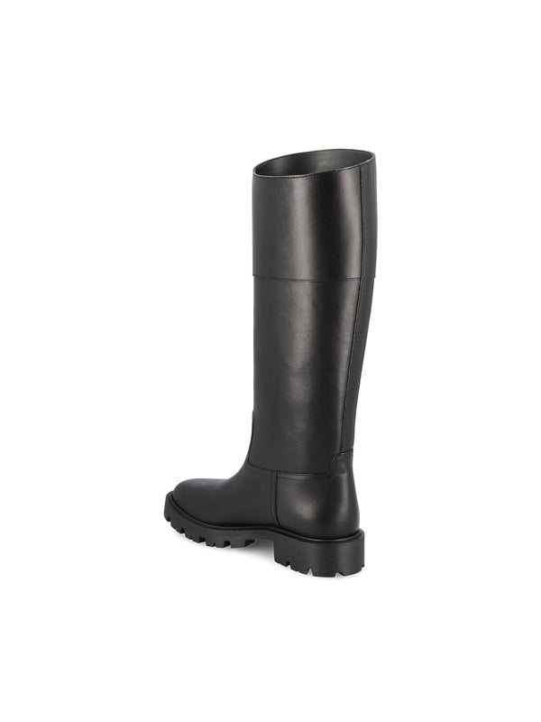 Margaret Logo Leather High Boots