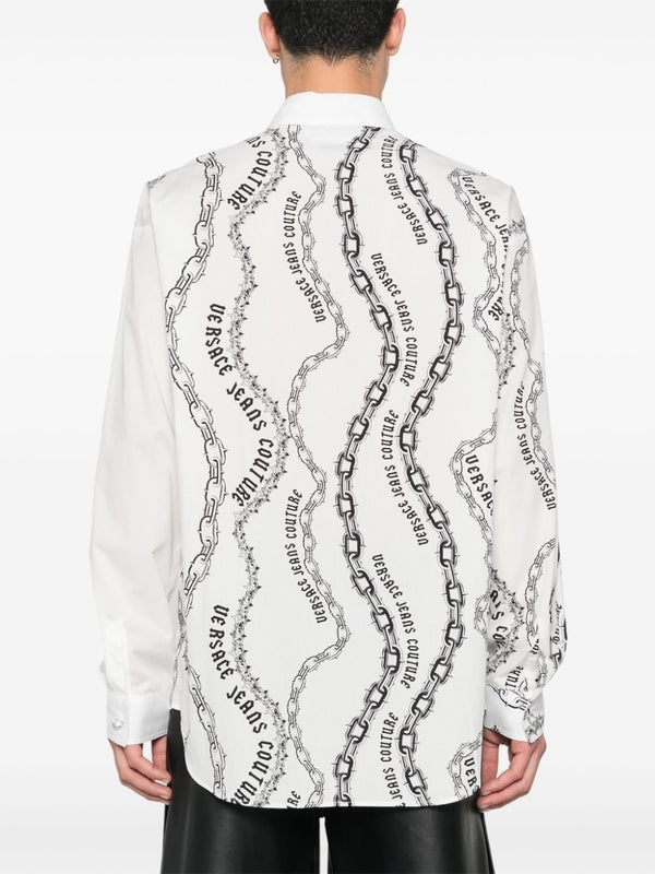 Versace Denim Couture Shirt White