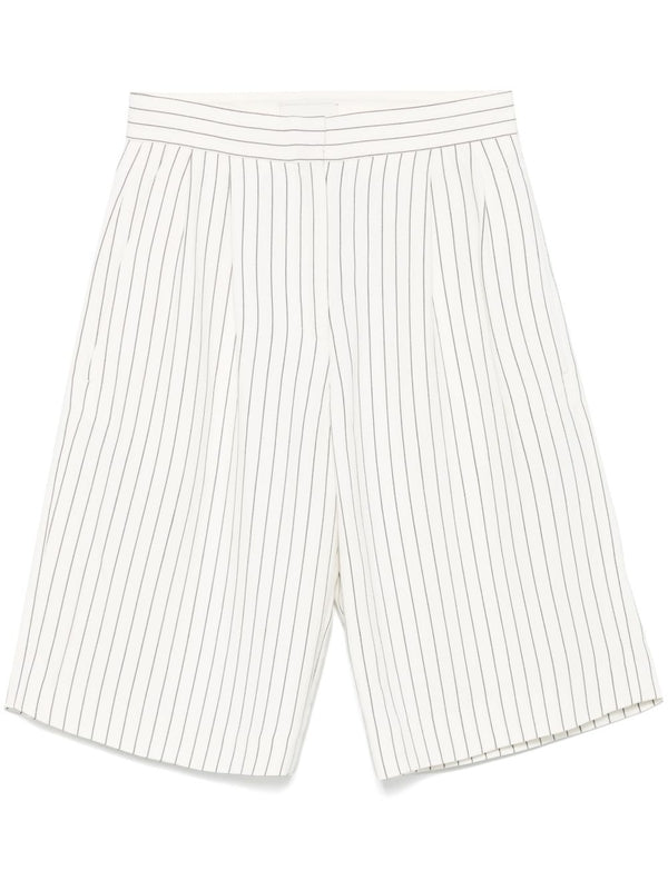 Stripe Viscose Linen Shorts