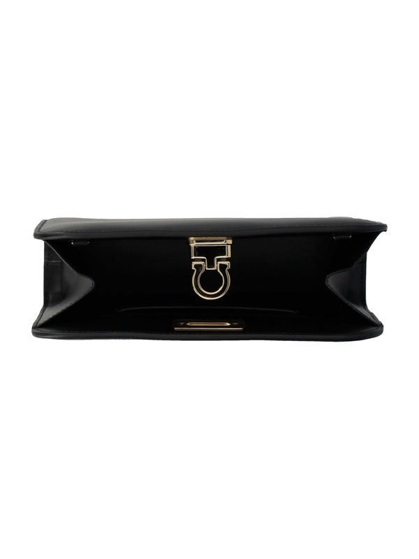 FERRAGAMO - Diana Leather Mini Clutch Bag - Jente